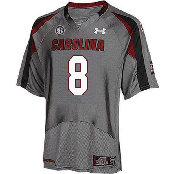 Men #8 D.J. Wonnum South Carolina Gamecocks College Football Jerseys Sale-Gray